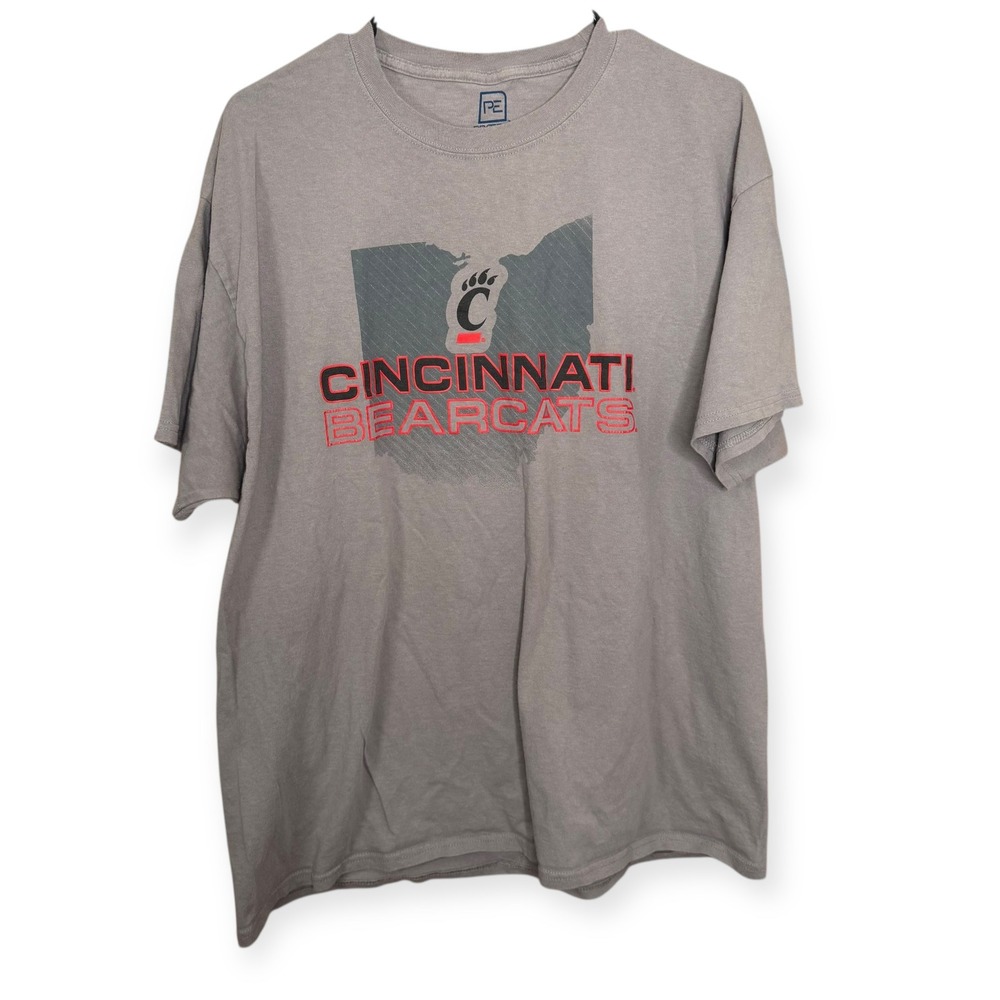 ProEdge Cincinnati Bearcats T Shirt XL Gray NCAA College Football Men's